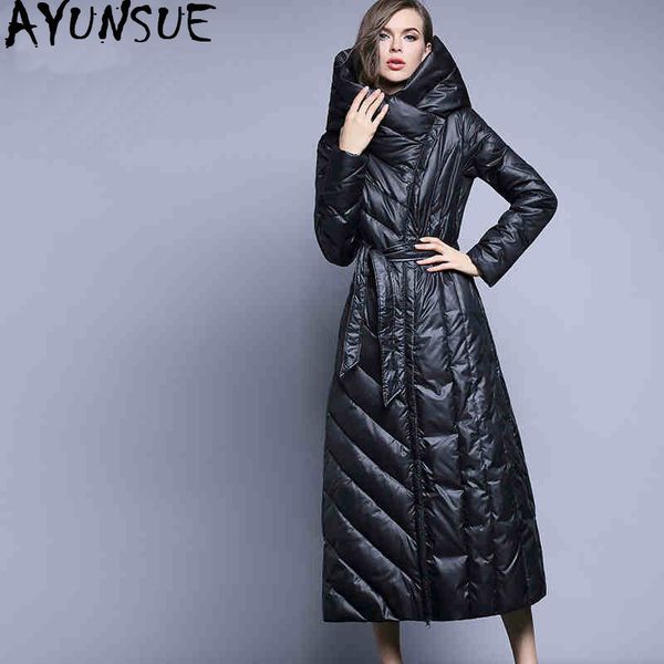 ayunsue long winter jacket woman hooded puffer duck down coat women plus size warm women's jackets 2020 hy-0016 kj3025, Black
ayunsue long winter jacket woman hooded puffer duck down coat women plus size warm women's jackets 2020 hy-0016 kj3025, Black