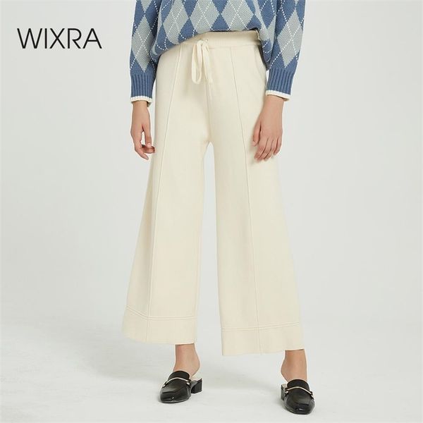 wixra casual women's knitted wide leg pants loose high waist lace-up warm thick trousers autumn winter ladies bottom y200113, Black;white
wixra casual women's knitted wide leg pants loose high waist lace-up warm thick trousers autumn winter ladies bottom y200113, Black;white