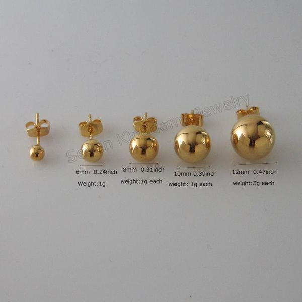 stud foromance / ball shaped 6 sizes available - yellow gold gp overlay plain surface earring, Golden;silver
stud foromance / ball shaped 6 sizes available - yellow gold gp overlay plain surface earring, Golden;silver
