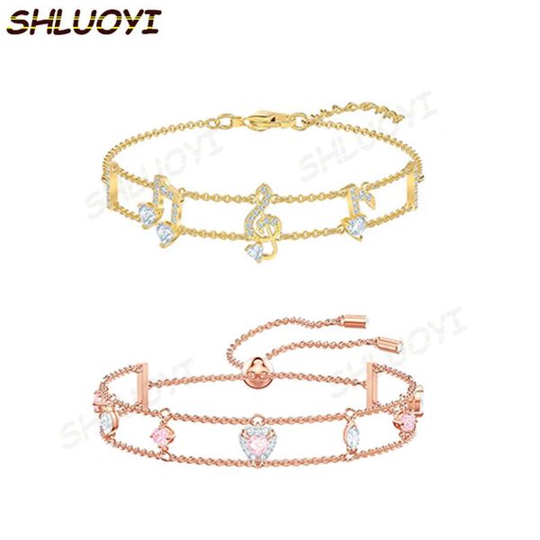 2021 fashion jewelry swa exquisite crystal enchanting and shining women's bracelet can add feminine charm, Black
2021 fashion jewelry swa exquisite crystal enchanting and shining women's bracelet can add feminine charm, Black