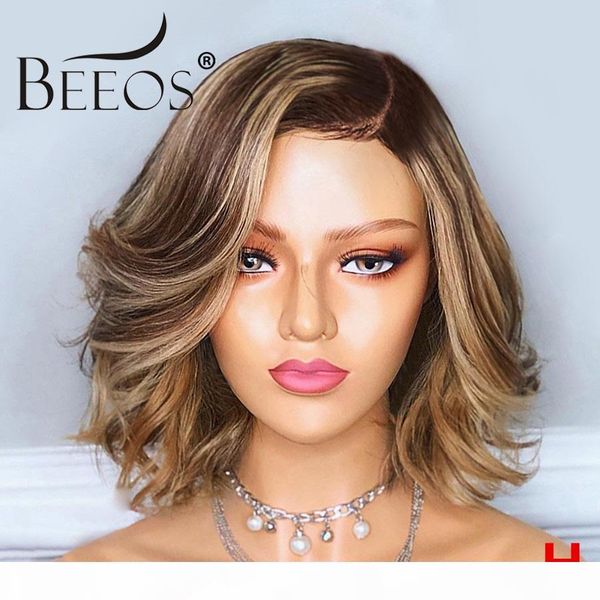 beeos 150% 13*6 deep part lace front human hair wig wavy wave bob highlight colored hair pre plucked brazilian remy hair 8"-16, Black
beeos 150% 13*6 deep part lace front human hair wig wavy wave bob highlight colored hair pre plucked brazilian remy hair 8"-16, Black
