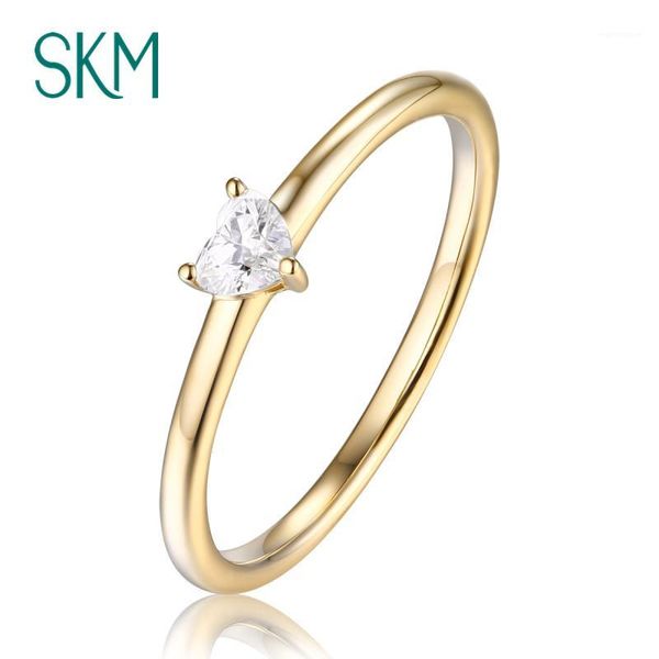 skm simple diamond engagement ring for women heart shaped cut solid 14k 18k gold tiny dainty minimalist fine jewerly1, Golden;silver
skm simple diamond engagement ring for women heart shaped cut solid 14k 18k gold tiny dainty minimalist fine jewerly1, Golden;silver