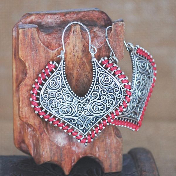 dangle & chandelier vintage ethnic drop earrings red blue black white color hand thread carving heart boho fashion jewelry women gifts, Silver
dangle & chandelier vintage ethnic drop earrings red blue black white color hand thread carving heart boho fashion jewelry women gifts, Silver