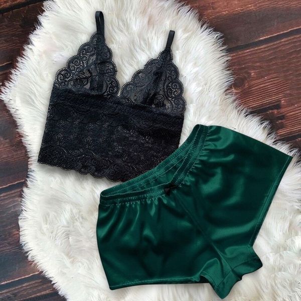 3pieces/lot women sleep wear lingerie satin lace camisole shorts set sleepwear pajamas women clothes homewear 2 piece set, Black;red
3pieces/lot women sleep wear lingerie satin lace camisole shorts set sleepwear pajamas women clothes homewear 2 piece set, Black;red