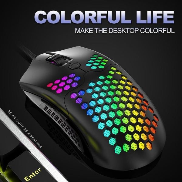 mice m5 hollow-out honeycomb shell gaming mouse colorful rgb backlit light ergonomic optical eating chicken
mice m5 hollow-out honeycomb shell gaming mouse colorful rgb backlit light ergonomic optical eating chicken