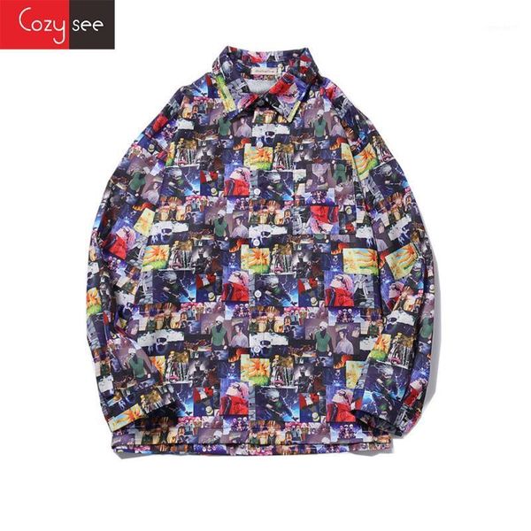 men's casual shirts drop original brand cartoon patten anime shirt hiphop couples streetwear1, White;black
men's casual shirts drop original brand cartoon patten anime shirt hiphop couples streetwear1, White;black