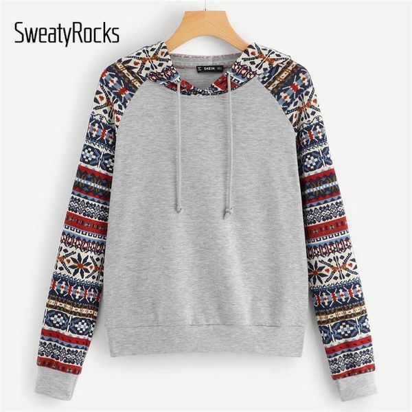 sweatyrocks geometric print sleeve and hood heather knit hoodies long sleeve pullover women active wear sweatshirts1, Black
sweatyrocks geometric print sleeve and hood heather knit hoodies long sleeve pullover women active wear sweatshirts1, Black