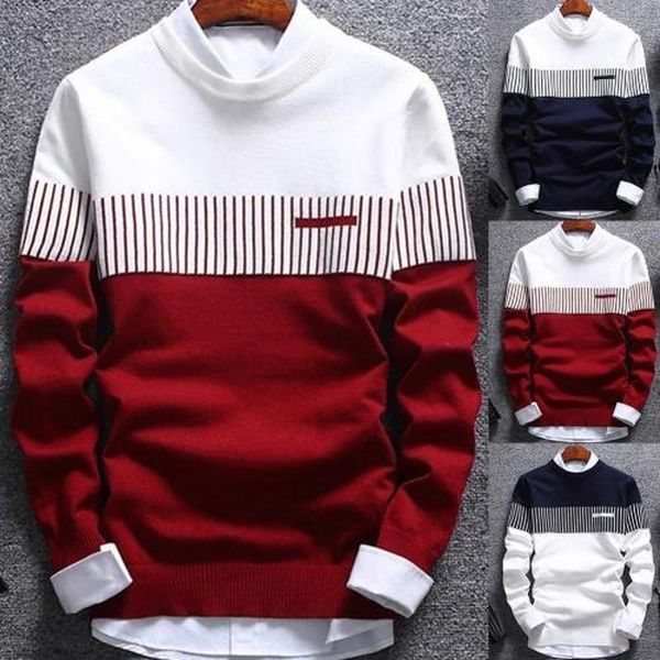 fashion men's knitted sweater color matching o-neck long-sleeved sweater men 2021 winter high-quality men's thick warm, White;black
fashion men's knitted sweater color matching o-neck long-sleeved sweater men 2021 winter high-quality men's thick warm, White;black