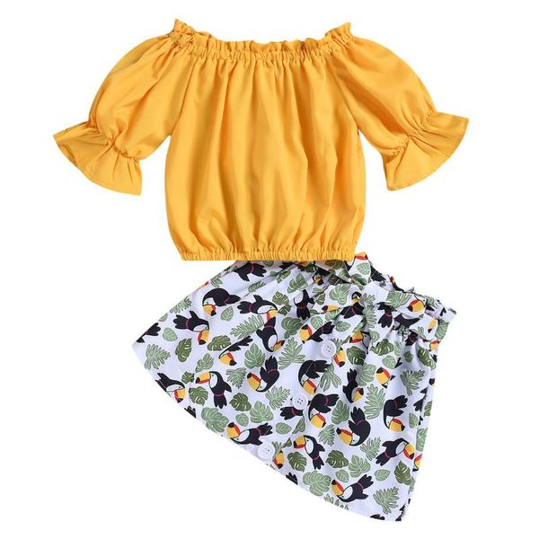 clothing sets girls spring casual clothes lantern sleeve golden +birds print skirt two piece toddler girl child set, White
clothing sets girls spring casual clothes lantern sleeve golden +birds print skirt two piece toddler girl child set, White