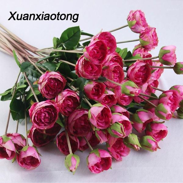 xuanxiaotong 5 head red artificial rose bloom silk flower flores with leaves buds for wedding festive party home decoration1
xuanxiaotong 5 head red artificial rose bloom silk flower flores with leaves buds for wedding festive party home decoration1
