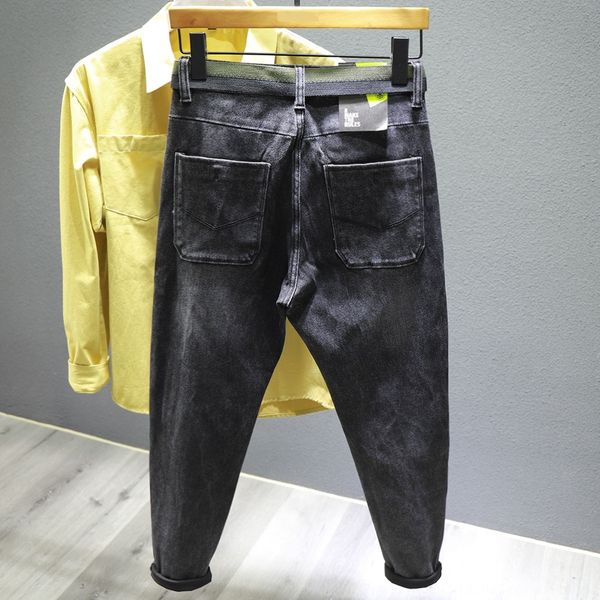 2020 autumn new grey black jeans men's fashion brand black bottom twill fabric slim elastic leggings tight pants jeans tight pants 34uc, Blue
2020 autumn new grey black jeans men's fashion brand black bottom twill fabric slim elastic leggings tight pants jeans tight pants 34uc, Blue