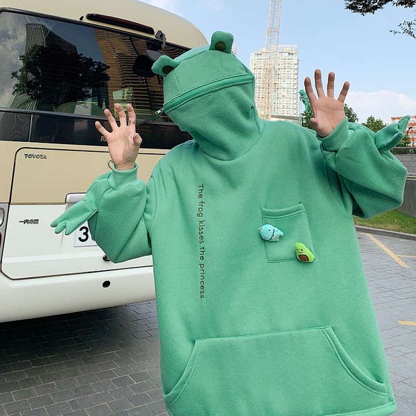 tiktok, frog, sweater, autumn winter, salt, men's hooded coat, couples dress up, design clothes, Black
tiktok, frog, sweater, autumn winter, salt, men's hooded coat, couples dress up, design clothes, Black