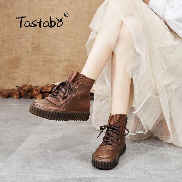 tastabo genuine leather women's nude boots retro style platform comfortable women's boots s66308 khaki gray joker1, Black
tastabo genuine leather women's nude boots retro style platform comfortable women's boots s66308 khaki gray joker1, Black