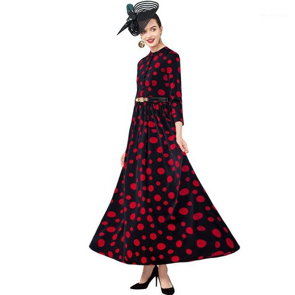 casual dresses party chiffon wedding printed long dress spring summer buttons dots evening clothing ankle-length dz11611, Black;gray
casual dresses party chiffon wedding printed long dress spring summer buttons dots evening clothing ankle-length dz11611, Black;gray