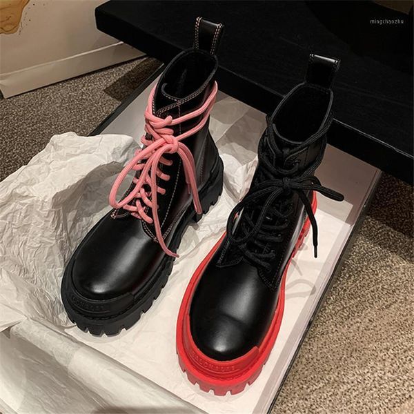 boots fashion design women ankle thick sole short booties genuine leather platform shoes woman autumn botas mujer1, Black
boots fashion design women ankle thick sole short booties genuine leather platform shoes woman autumn botas mujer1, Black