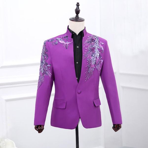 men's suits & blazers chorus mariage groom wedding for men blazer boys prom fashion slim sequins latest coat pant designs stand collar1, White;black
men's suits & blazers chorus mariage groom wedding for men blazer boys prom fashion slim sequins latest coat pant designs stand collar1, White;black