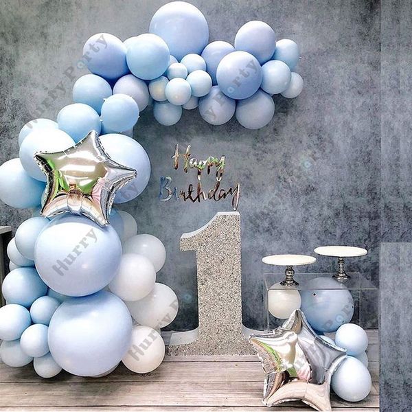 73pcs macaron blue white latex balloons garland arch kit silver pentagram aluminium foil ballon for baby birthday party supplies 1027
73pcs macaron blue white latex balloons garland arch kit silver pentagram aluminium foil ballon for baby birthday party supplies 1027