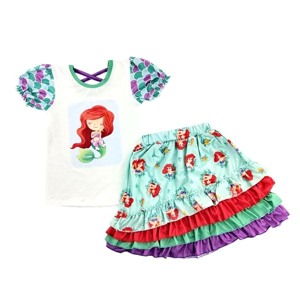 vintage style princess girl clothing set summer fashion trend casual kids wear character outfits 201126, White
vintage style princess girl clothing set summer fashion trend casual kids wear character outfits 201126, White