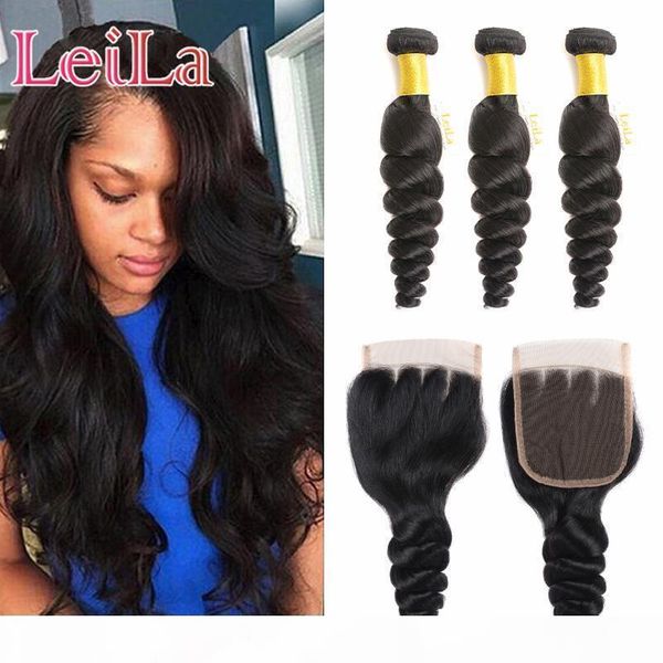 peruvian loose wave hair 3 bundles with lace closure hair extensions hai weave part lace closure virgin hair, Black;brown
peruvian loose wave hair 3 bundles with lace closure hair extensions hai weave part lace closure virgin hair, Black;brown