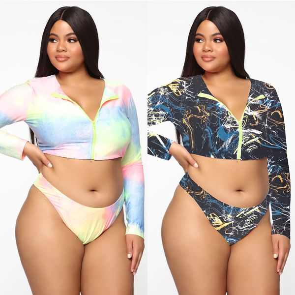 2021 new bikini stripe conservative zipper long sleeve large split swimsuit bikini, White;black
2021 new bikini stripe conservative zipper long sleeve large split swimsuit bikini, White;black