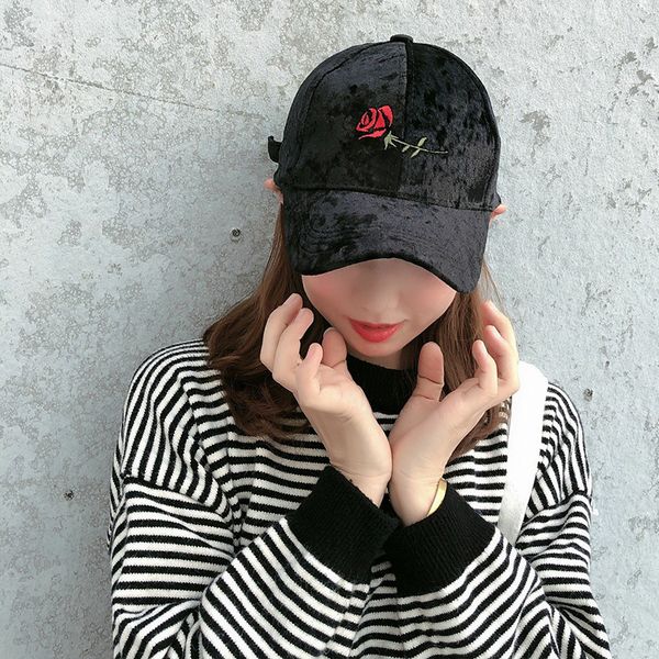 embroidered rose velvet baseball cap woman fashion casual outdoor snapback capsxxx, Blue;gray
embroidered rose velvet baseball cap woman fashion casual outdoor snapback capsxxx, Blue;gray