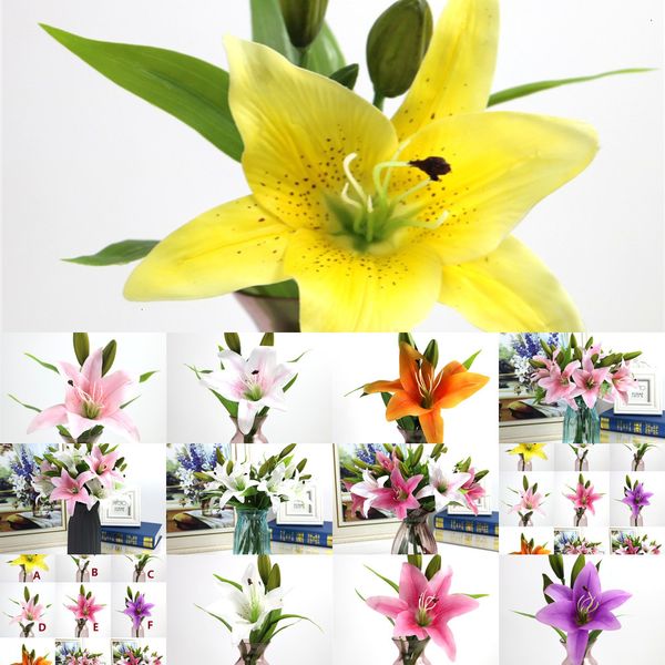 heads charming real touch lily 38cm 3 artificial flower home wedding party decor silk floral decoration bouquet 2 nnn77
heads charming real touch lily 38cm 3 artificial flower home wedding party decor silk floral decoration bouquet 2 nnn77