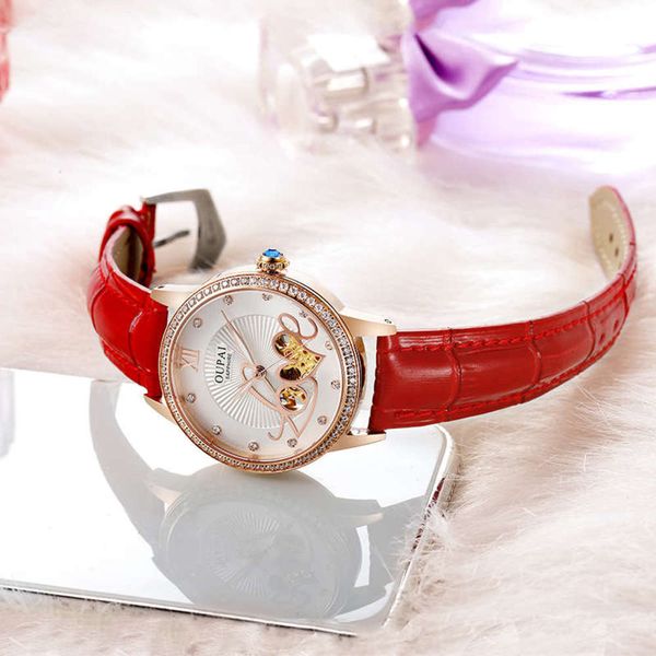 mechanical watch women's fashion light oupai luxury red belt waterproof 2020 new simple, Slivery;brown
mechanical watch women's fashion light oupai luxury red belt waterproof 2020 new simple, Slivery;brown