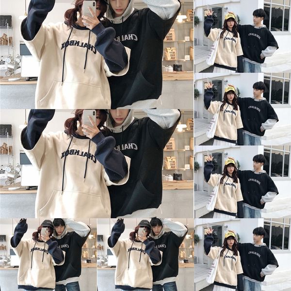 vgh5f trendy two-piece sweater coat coat spring and autumn korean style popular thin student fake ins super loose cec coatmen's lovers, Black
vgh5f trendy two-piece sweater coat coat spring and autumn korean style popular thin student fake ins super loose cec coatmen's lovers, Black