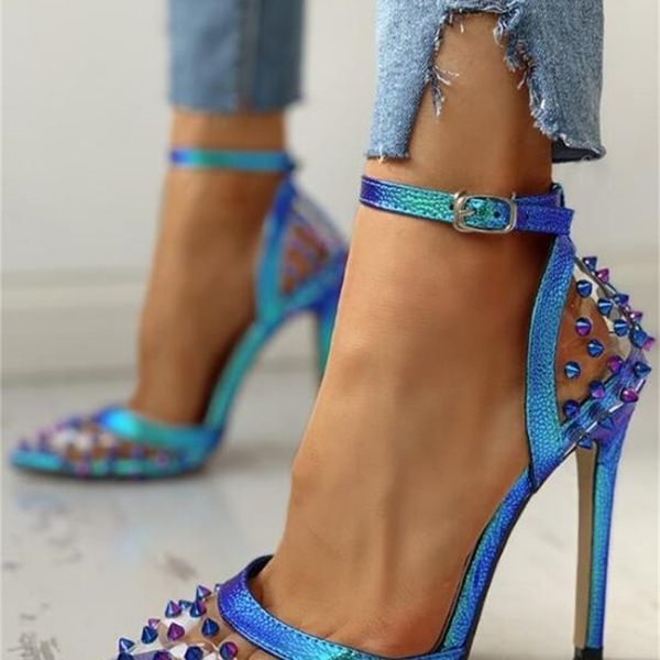 2020 new blue sandals ladies women sandals pointed rivet stilettos sharp point toe 11.5cm high heels shoes zapatos de mujer, Black
2020 new blue sandals ladies women sandals pointed rivet stilettos sharp point toe 11.5cm high heels shoes zapatos de mujer, Black