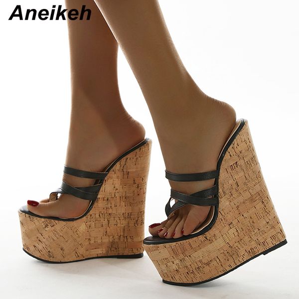 aneikeh new slippers women mules summer head peep toe wedgespleated high heel fashion slip on ladies party pu shoes 35-42 c0129, Black
aneikeh new slippers women mules summer head peep toe wedgespleated high heel fashion slip on ladies party pu shoes 35-42 c0129, Black