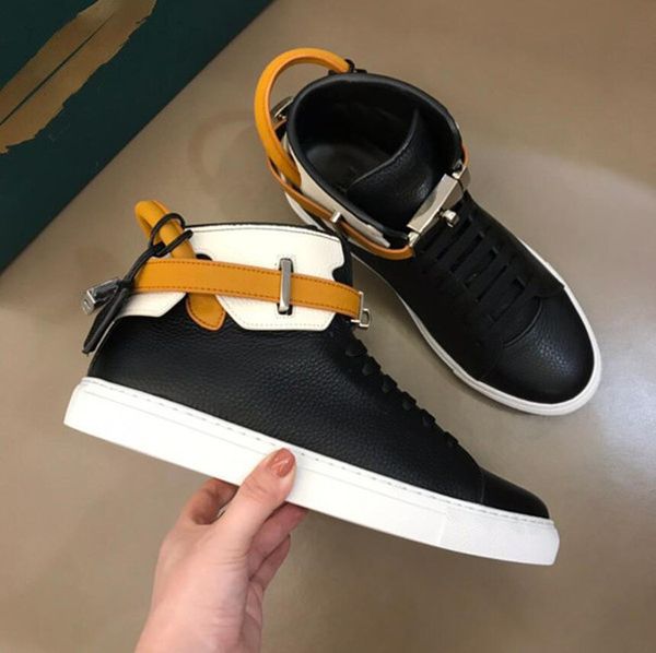 classic design dusty tricolor lock sneaker shoes genuine leather high men comfort skateboarding outdoor casual walking shoes, Black
classic design dusty tricolor lock sneaker shoes genuine leather high men comfort skateboarding outdoor casual walking shoes, Black
