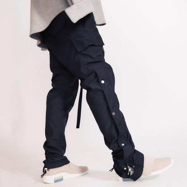 20fw classic buttons drawstring pants high street fashion black sweatpants men women casual track trousers elastic waist pants
20fw classic buttons drawstring pants high street fashion black sweatpants men women casual track trousers elastic waist pants