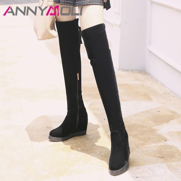 annymoli over the knee boots woman high heel long boots lace up height increasing heel thigh high zip lady shoes black 431
annymoli over the knee boots woman high heel long boots lace up height increasing heel thigh high zip lady shoes black 431