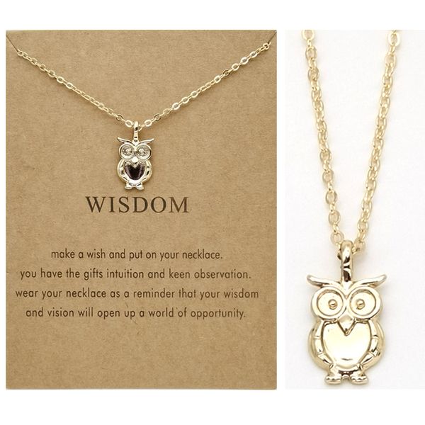 owl pendants necklace with gift card women necklaces golden alloy pendant animal necklaces fashion necklace jewelry, Silver
owl pendants necklace with gift card women necklaces golden alloy pendant animal necklaces fashion necklace jewelry, Silver