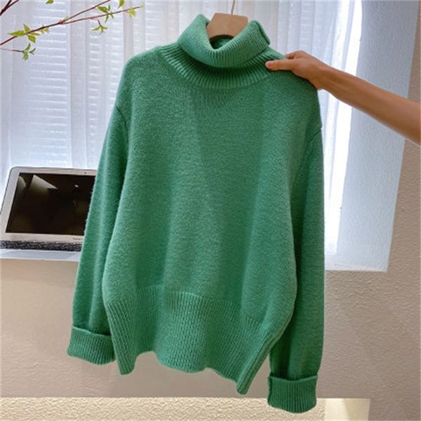 2021 new autumn winter oversize turtlenect thick wool cashmere pullovers women long sleeve female casual big sweater jumper jzw2, White;black
2021 new autumn winter oversize turtlenect thick wool cashmere pullovers women long sleeve female casual big sweater jumper jzw2, White;black