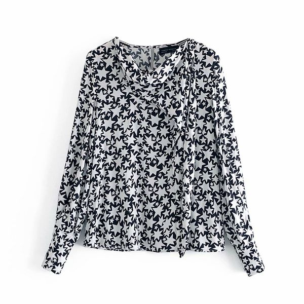 2021 new elegant women star print shirts fashion ladies o-neck scarf tassel streetwear female chic asymmetric loose blouse ckfu, White
2021 new elegant women star print shirts fashion ladies o-neck scarf tassel streetwear female chic asymmetric loose blouse ckfu, White