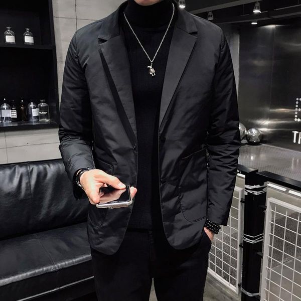 thin handsome suit brought 2020 new winter down jacket male boom cultivate morality leisure young men jacket, Black
thin handsome suit brought 2020 new winter down jacket male boom cultivate morality leisure young men jacket, Black