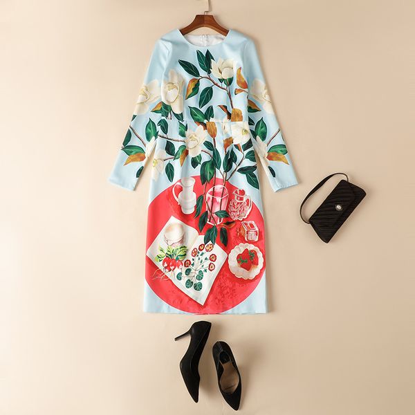 milan runway dresses 2022 spring summer o neck long sleeve print women's designer dress brand same style clothing 0301-5, Black
milan runway dresses 2022 spring summer o neck long sleeve print women's designer dress brand same style clothing 0301-5, Black