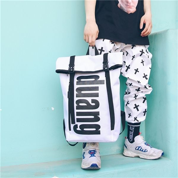 wind street trend double shoulder bag large capacity tide brand harajuku schoolbag personalized travel computer backpack woman c1111
wind street trend double shoulder bag large capacity tide brand harajuku schoolbag personalized travel computer backpack woman c1111