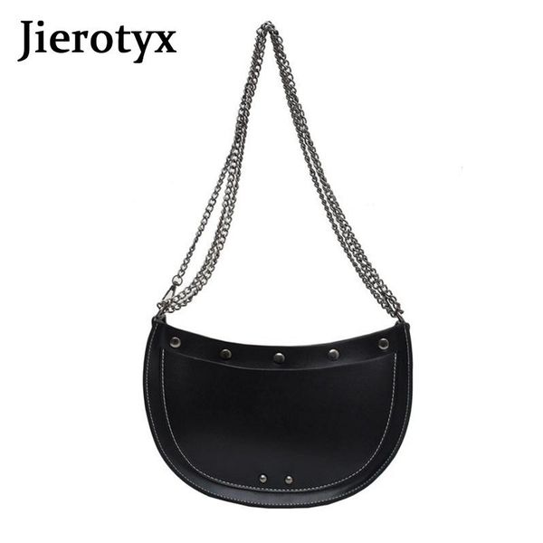 jierotyx fashion 2020 new women bags casual crossbody bags metal chain strap totes chic female messenger shoulder
jierotyx fashion 2020 new women bags casual crossbody bags metal chain strap totes chic female messenger shoulder