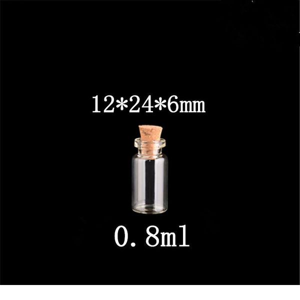 12*24*6mm 0.8ml small glass bottles with cork mini empty glass vials jars 200pcs/lot 12*24*6 jllmjf
12*24*6mm 0.8ml small glass bottles with cork mini empty glass vials jars 200pcs/lot 12*24*6 jllmjf