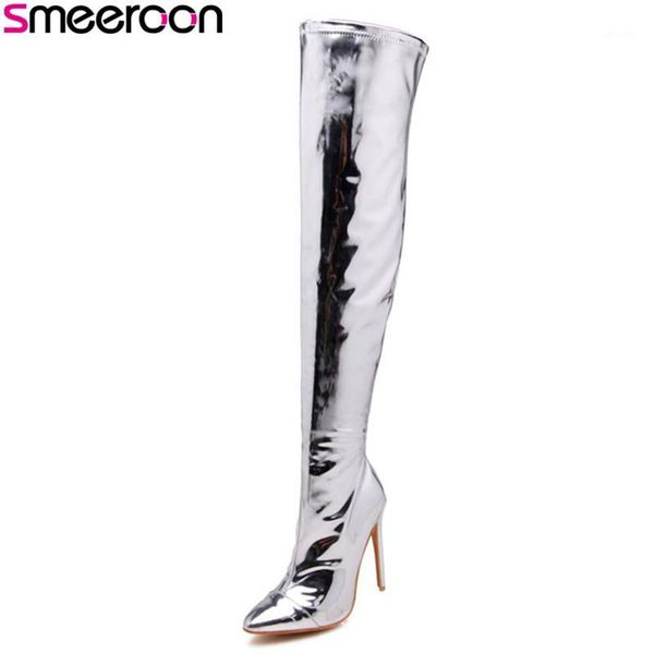 smeeroon 2020 thigh high boots zip pointed toe over the knee boots for women autumn winter super high heels ladies shoes1, Black
smeeroon 2020 thigh high boots zip pointed toe over the knee boots for women autumn winter super high heels ladies shoes1, Black