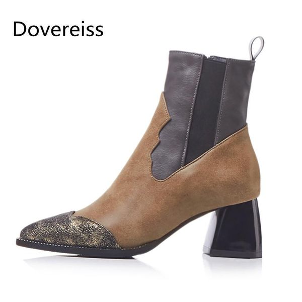 boots dovereiss fashion women's shoes winter zipper chunky heels brown short boot elegant concise mature 43, Black
boots dovereiss fashion women's shoes winter zipper chunky heels brown short boot elegant concise mature 43, Black