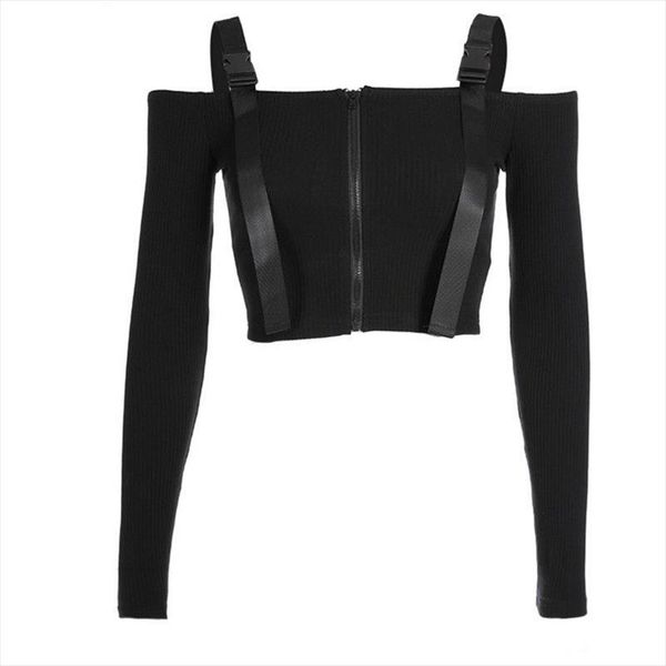 горячие продажа женщины два цвета вязаная с длинным рукавом crop tops пуловер zip up топы plus размер s xxl, White
горячие продажа женщины два цвета вязаная с длинным рукавом crop tops пуловер zip up топы plus размер s xxl, White