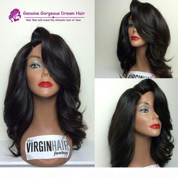 human hair lace front wig side part glueless brazilian full lace human hair wigs with baby hair for black woman, Black;brown
human hair lace front wig side part glueless brazilian full lace human hair wigs with baby hair for black woman, Black;brown