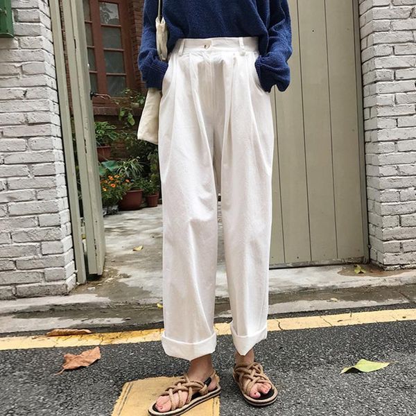 women's pants & capris imucci 2021 spring korean version of loose white drape wide leg high waist straight casual tm24731, Black;white
women's pants & capris imucci 2021 spring korean version of loose white drape wide leg high waist straight casual tm24731, Black;white