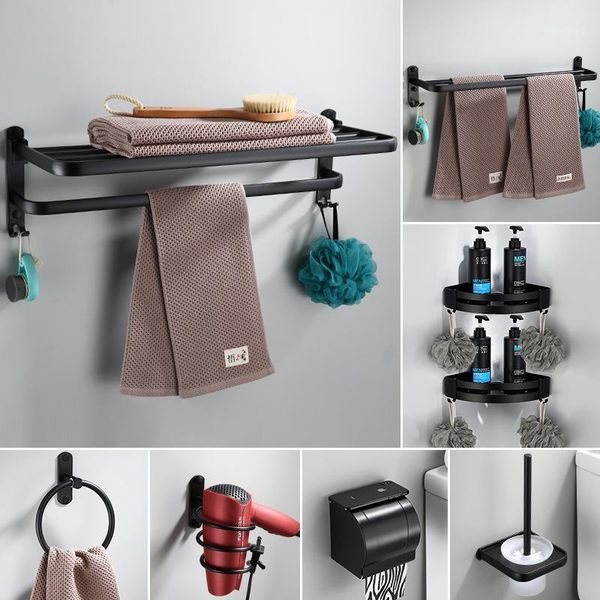 bathroom accessories, bathroom shelf ,towel rack,paper holder toilet brush holder robe hook space aluminum black bath hardware1
bathroom accessories, bathroom shelf ,towel rack,paper holder toilet brush holder robe hook space aluminum black bath hardware1