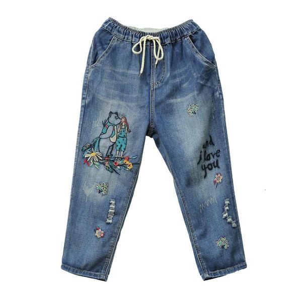 2021 new summer frazzle embroidery of the calf-length cartoon pants elastic woman jeans waist vintage women loose denim p1025 0wrk, Black;white
2021 new summer frazzle embroidery of the calf-length cartoon pants elastic woman jeans waist vintage women loose denim p1025 0wrk, Black;white