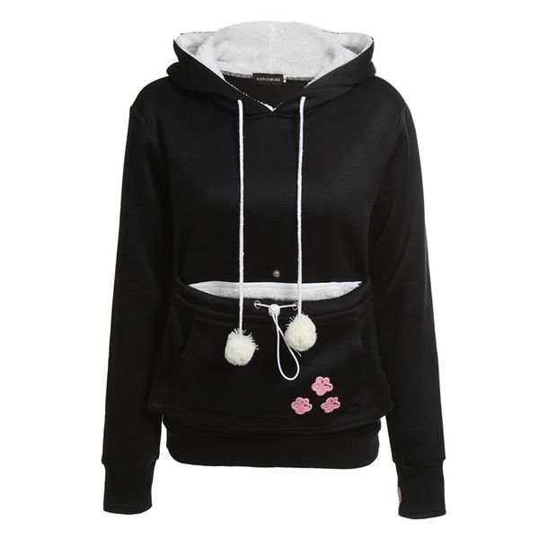 cat lovers hoodies with cuddle pouch dog pet hoodies for casual kangaroo pullovers with ears sweatshirt xl drop shipping y200610, Black
cat lovers hoodies with cuddle pouch dog pet hoodies for casual kangaroo pullovers with ears sweatshirt xl drop shipping y200610, Black