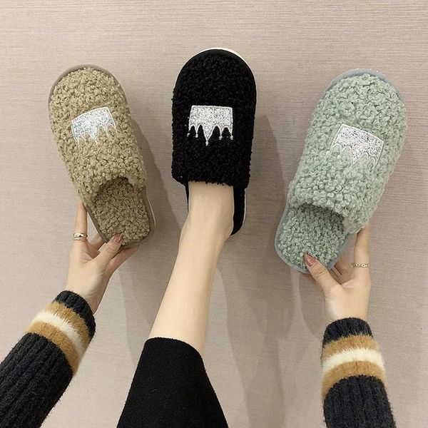 cootelili winter women home slippers with plush fashion warm shoes woman slip on flat slippers lambhair female beige khaki 36-41 #738h, Black
cootelili winter women home slippers with plush fashion warm shoes woman slip on flat slippers lambhair female beige khaki 36-41 #738h, Black
